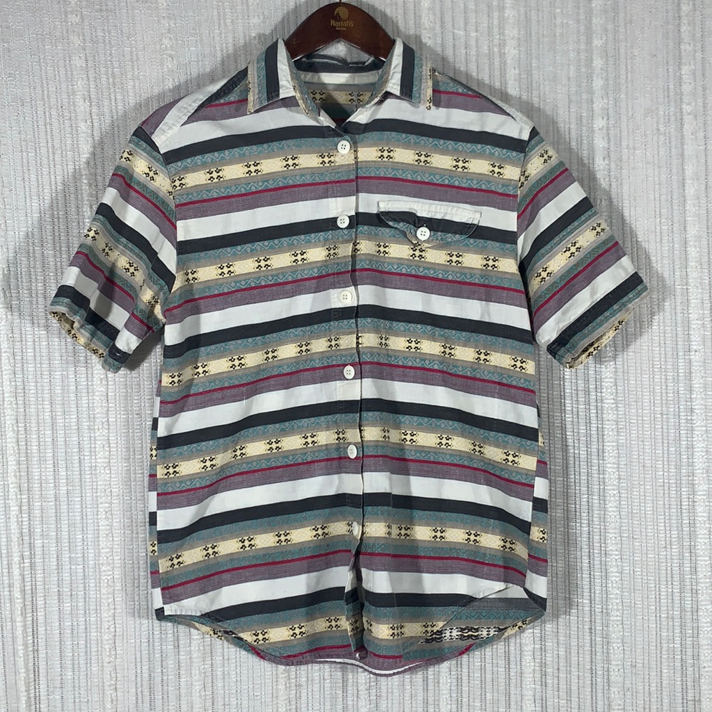 Vintage South Western Button Down ShirtSz Large